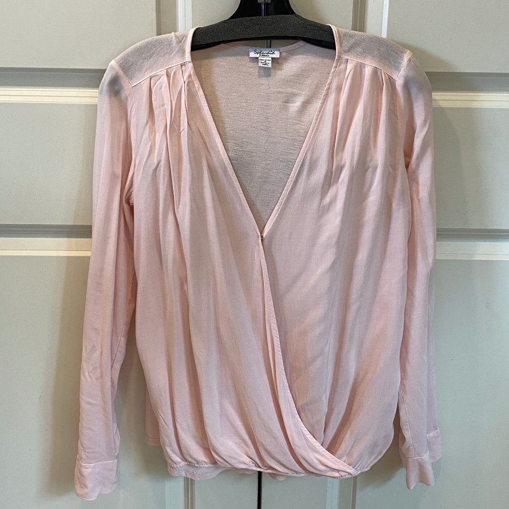 Splendid VNeck Long Sleeved Blouse